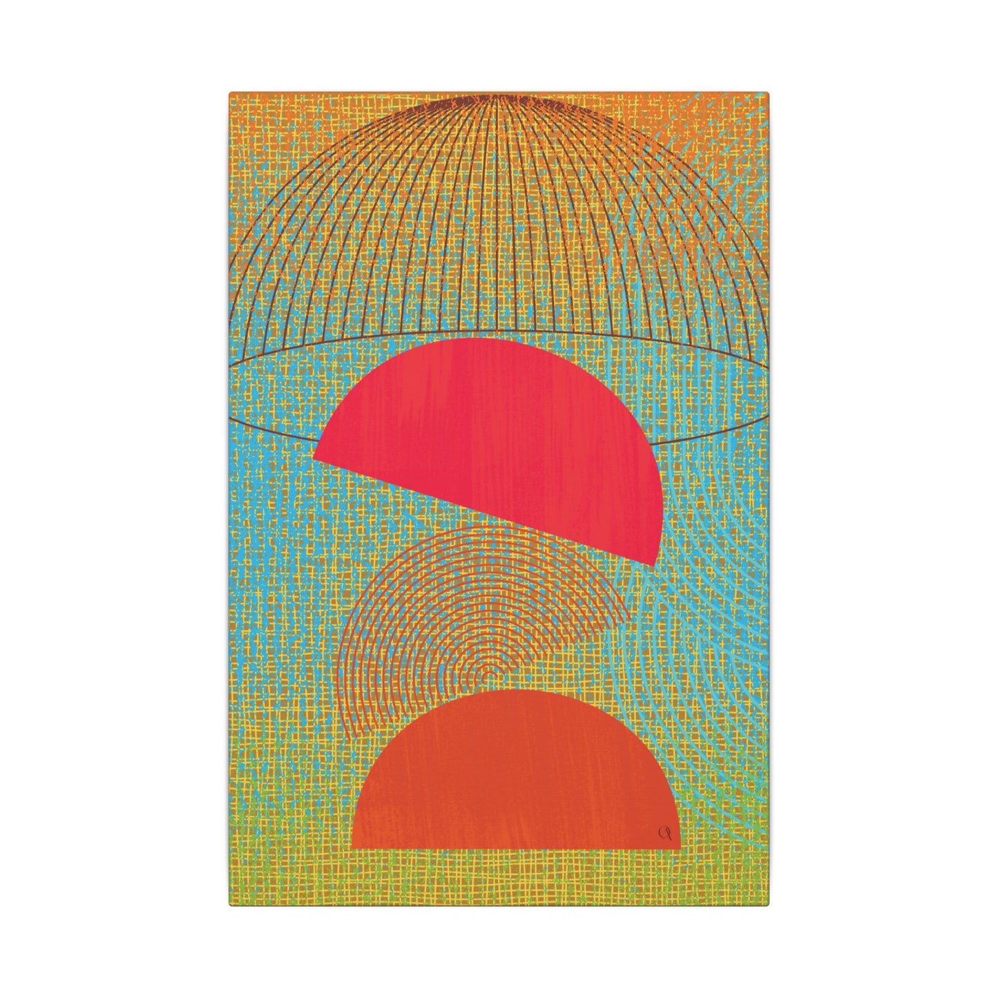 Canvas Art Print - Uruguay Fruits, Red