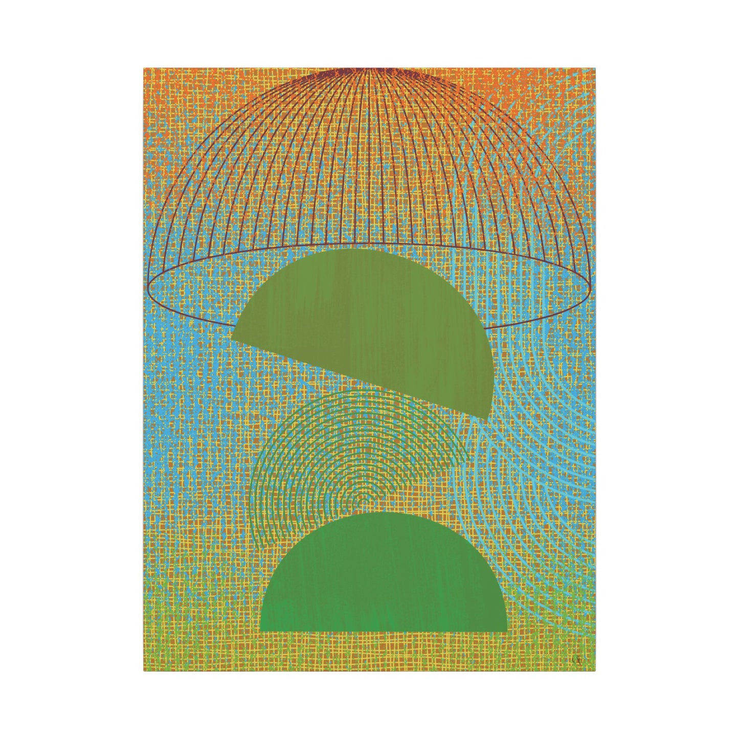 Canvas Art Print - Uruguay Fruits, Green