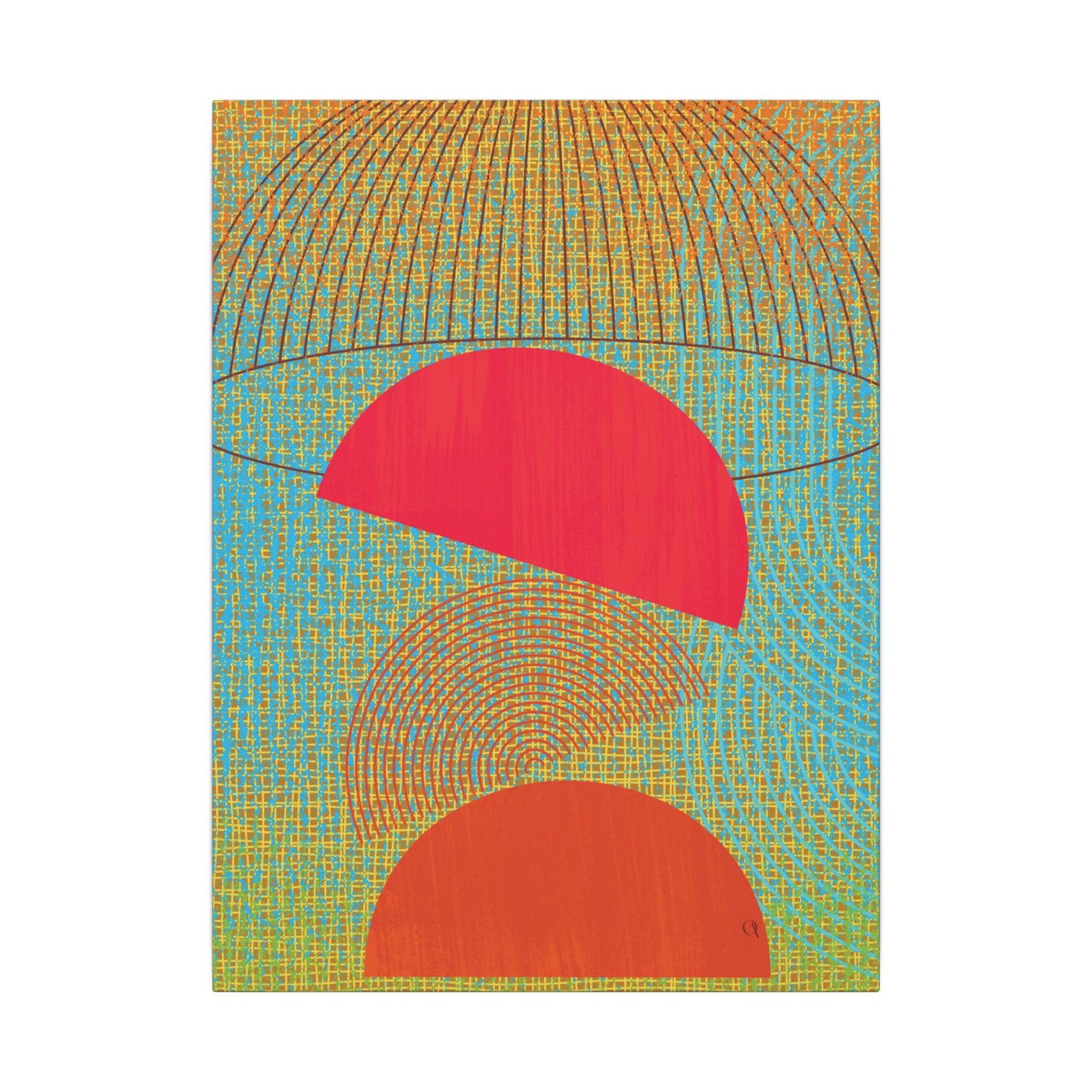 Canvas Art Print - Uruguay Fruits, Red