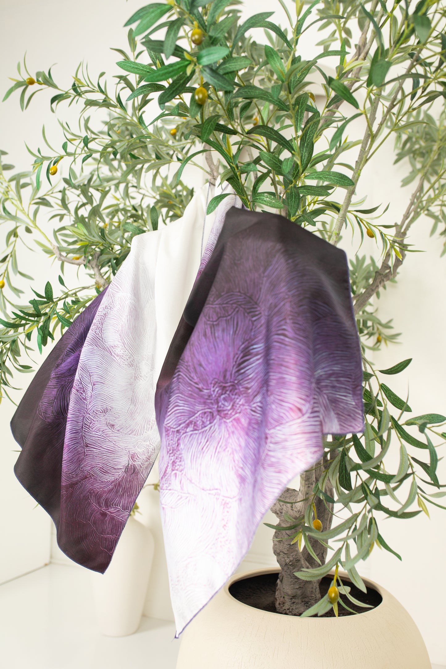 Angels Encircling, Metaphysics Engaging - Luxury Silk Hijab Scarf